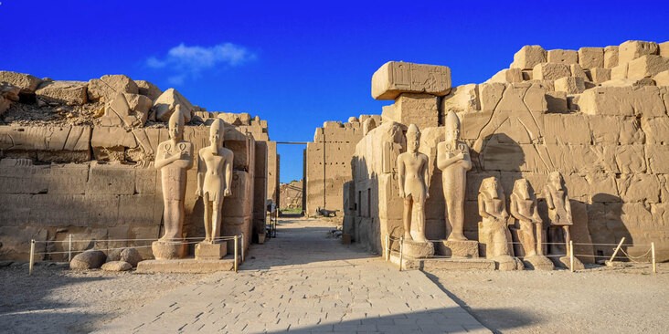 Le temple de Karnak, Louxor, Egypte Tours Gate