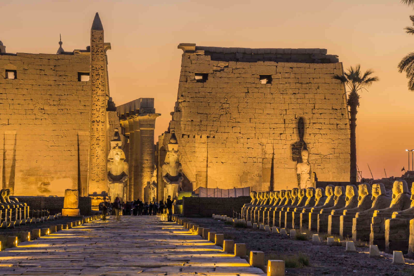 Sound and light show at Karnak temple in Luxor